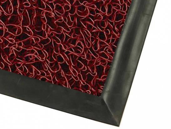 Bordo Kıvırcık Paspas Kauçuk Rampalı