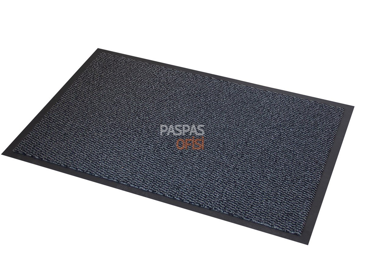 Gri Çizgili Siyah Nem Alıcı Paspas