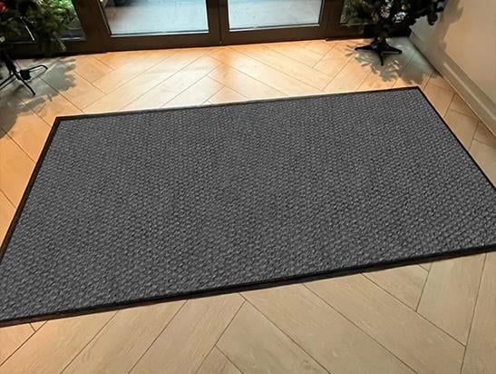 Gri İş Yeri Paspası Firma Paspası Rampalı Dış Kapı Paspası Halı Paspas Yer Paspası