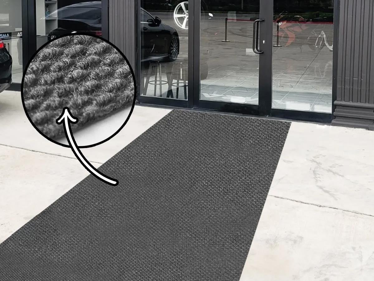 Gri İş Yeri Paspası Kapı Önü Paspası Dış Mekan Paspası