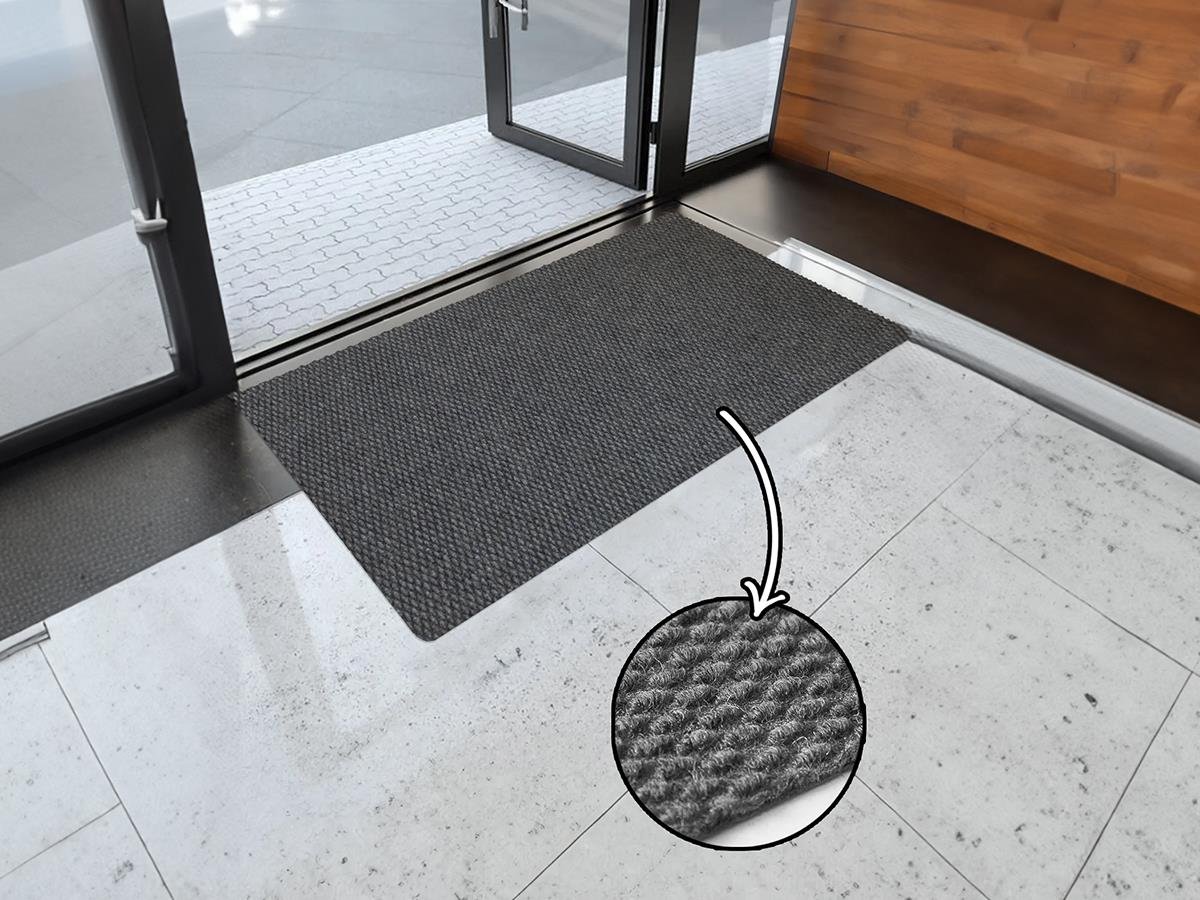 Gri İş Yeri Paspası Kapı Önü Paspası Dış Mekan Paspası