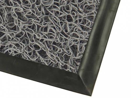 Gri Kıvırcık Paspas Kauçuk Rampalı