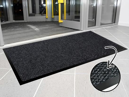 İç ve Dış Mekan Ayak İzi Bırakmaz Kapı Önü Paspası Kauçuk Kenar Rampalı