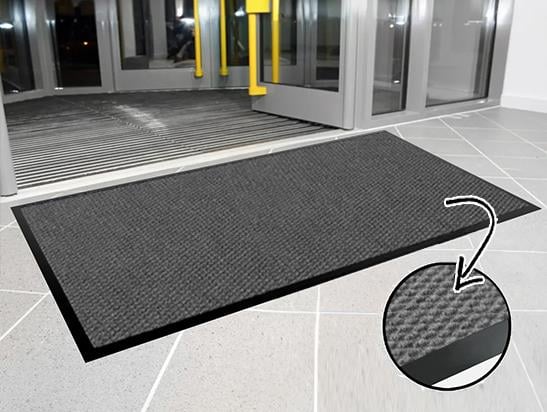İç ve Dış Mekan Ayak İzi Bırakmaz Kapı Önü Paspası Kauçuk Kenar Rampalı