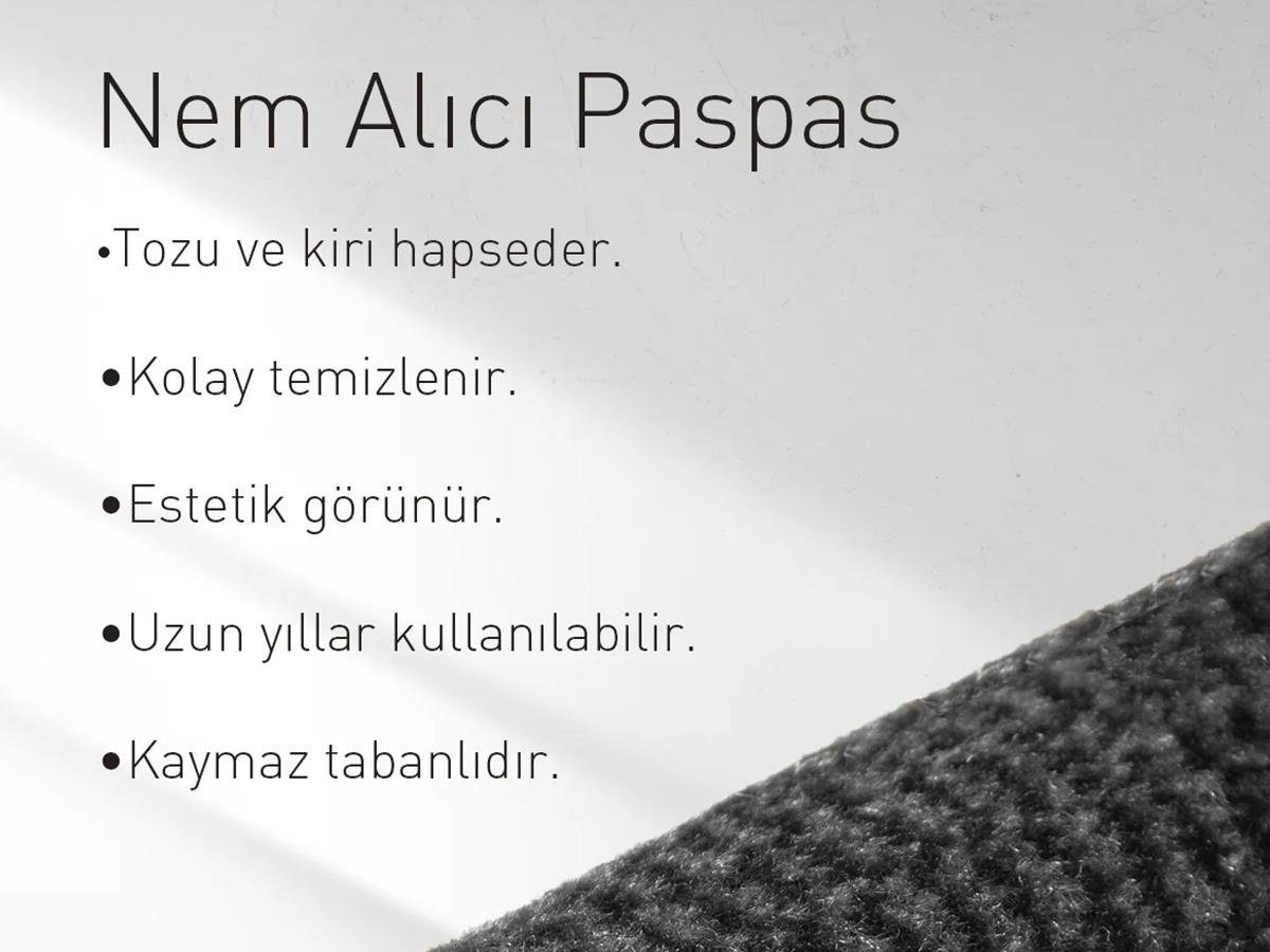 İş Yeri Paspası Nem Alıcı Suya Dayanıklı İç ve Dış Mekan Paspası
