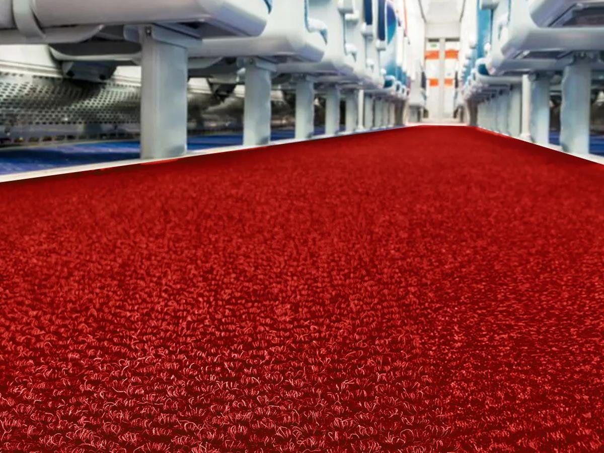 Kırmızı Araç İçi Paspas Otobüs Paspası Servis Paspası Otobüs ve Servis Halısı Araç İçi Halı