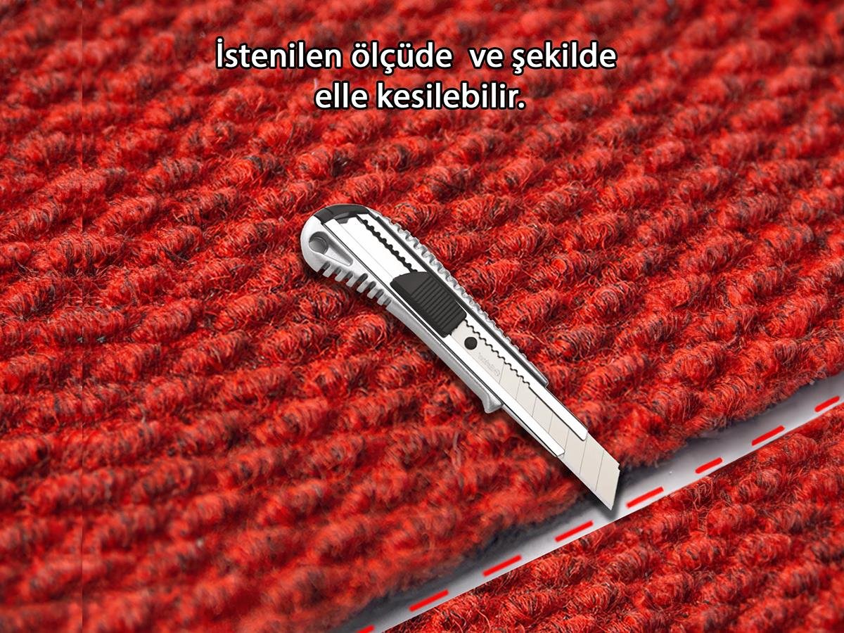 Kırmızı Asansör Paspası İş Yeri ve Bina Paspası Apartman Paspası Kaymaz Paspas