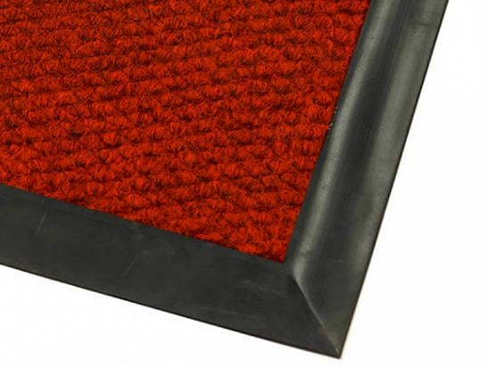 Kırmızı İş Yeri Paspası Dükkan Önü Yer Paspası Halı Paspas Rampalı