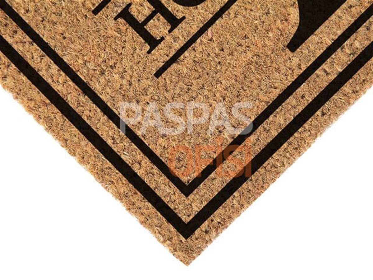 Kişiye Özel Harfli ve Çerçeveli Koko Paspas Kapı Önü Paspas