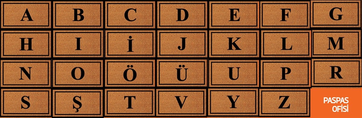 Kişiye Özel Koko Paspas Kapı Önü Paspası Tasarım