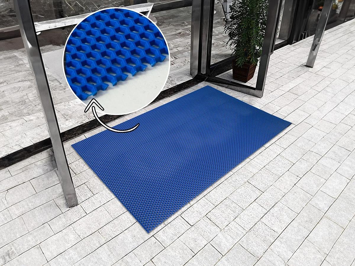 Mavi İş Yeri Paspası Z Mat Paspas Islak Zemin ve Dış Mekan Paspası