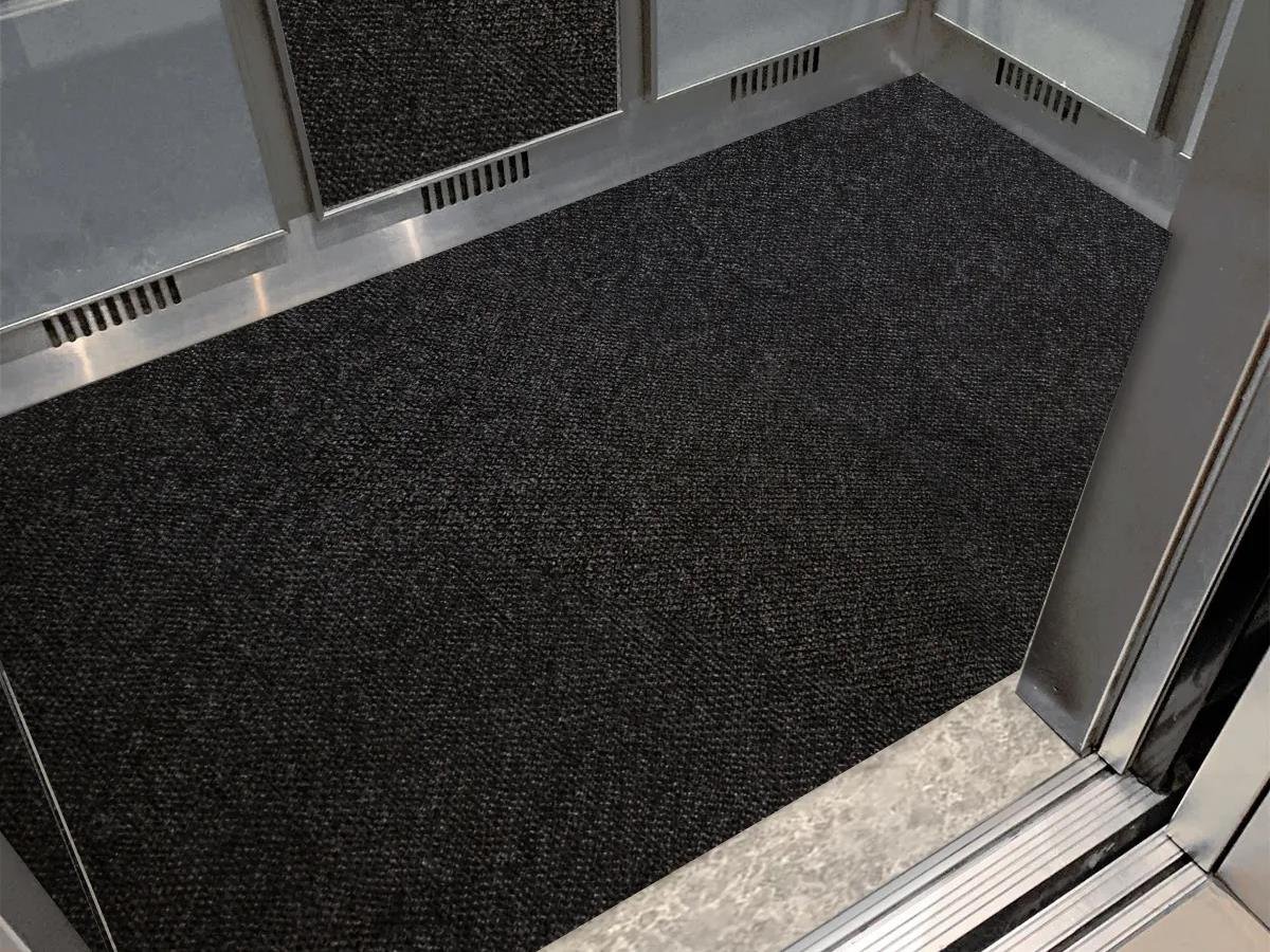 Siyah Asansör Paspası İş Yeri ve Bina Paspası Apartman Paspası Kaymaz Paspas