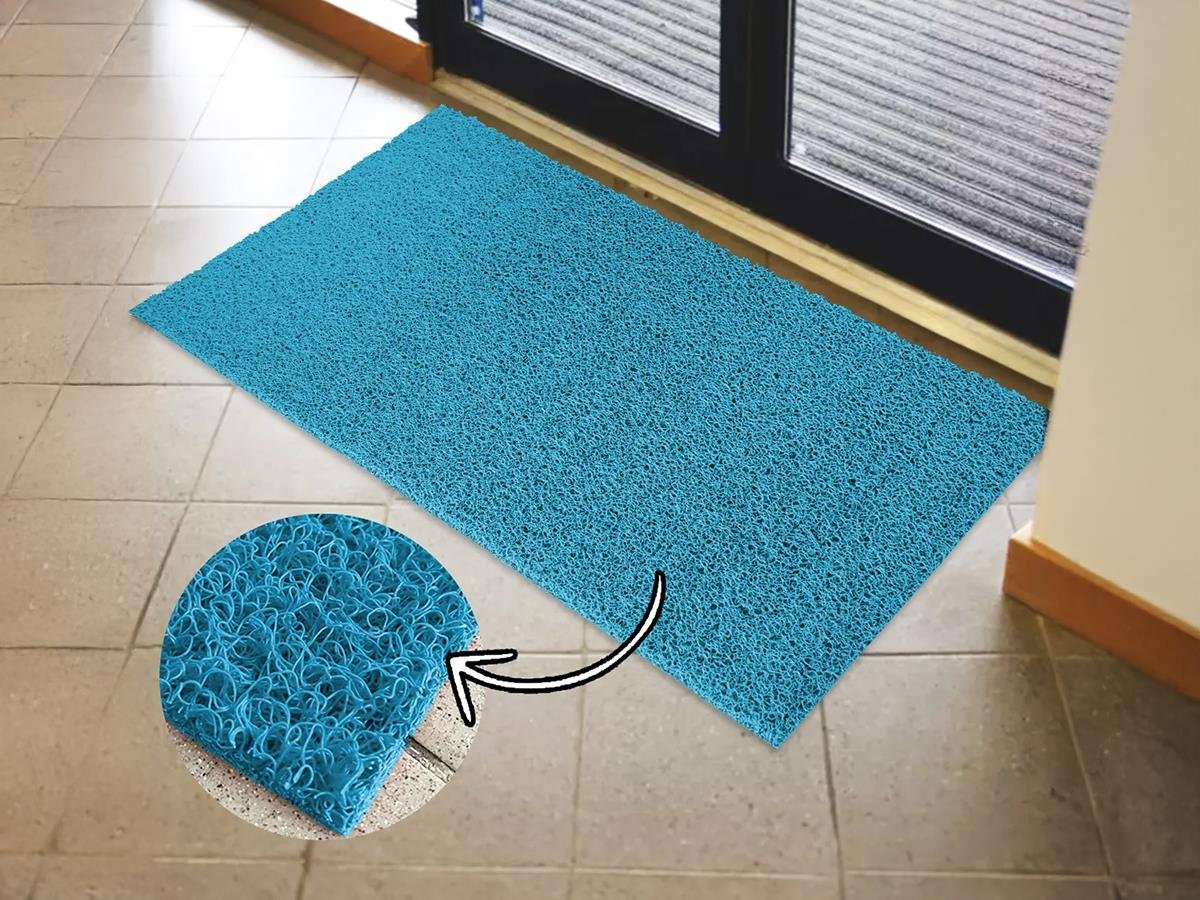 Turkuaz Kapı Önü Paspası Kıvırcık Paspas Su Emici Paspas Kaymaz Paspas Dış Mekan Paspas Büyük Ölçü Paspas