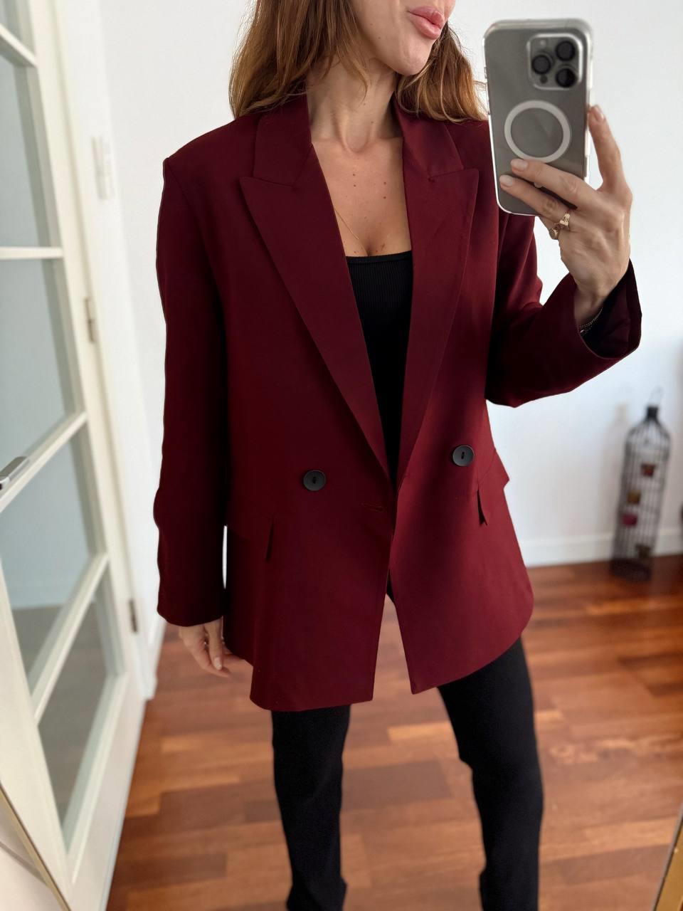Kadın Double Kumaş Astarlı Blazer Ceket