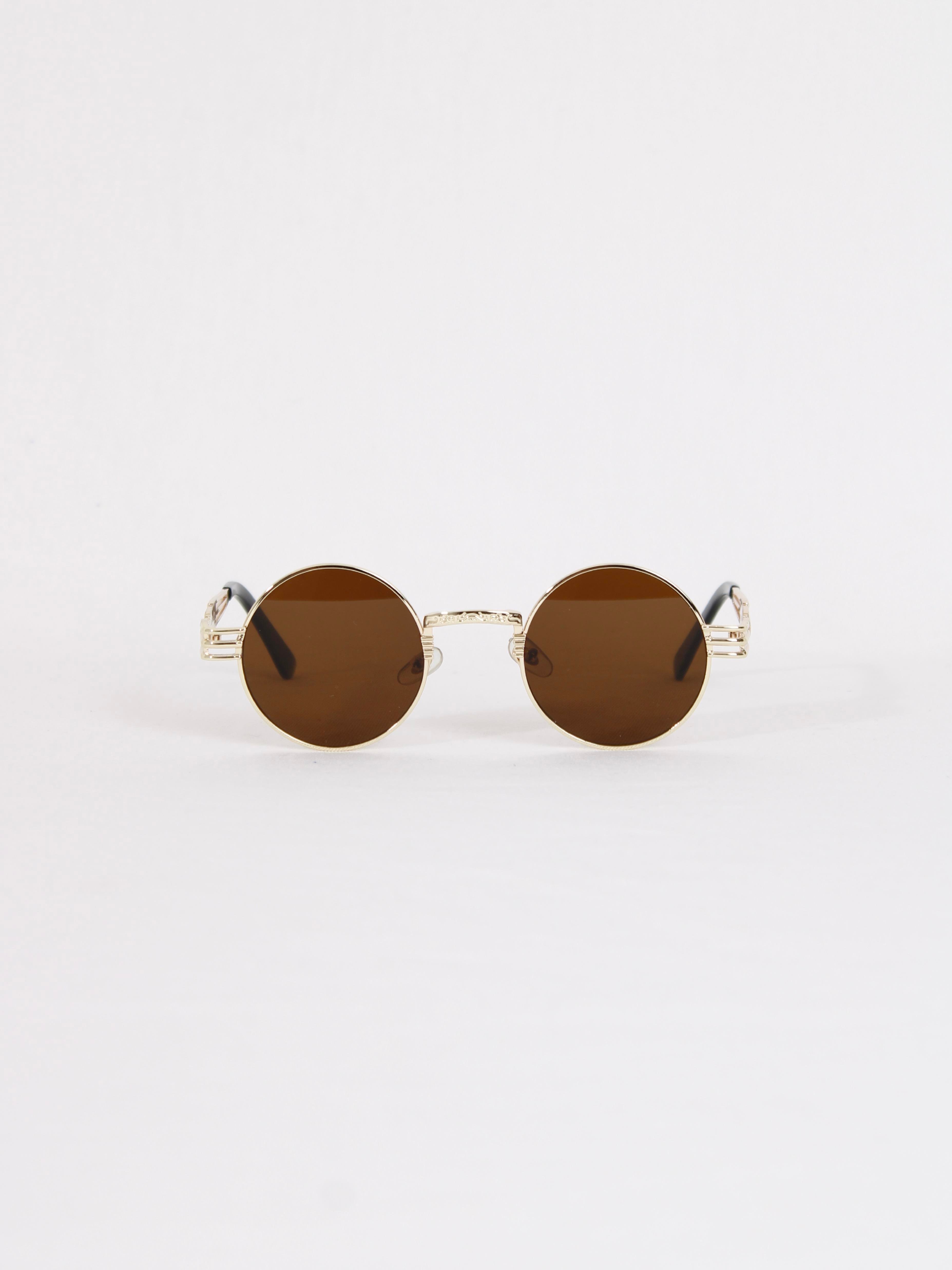 Unisex Orbiton Gold Çerçeve Kahverengi Güneş Gözlüğü
