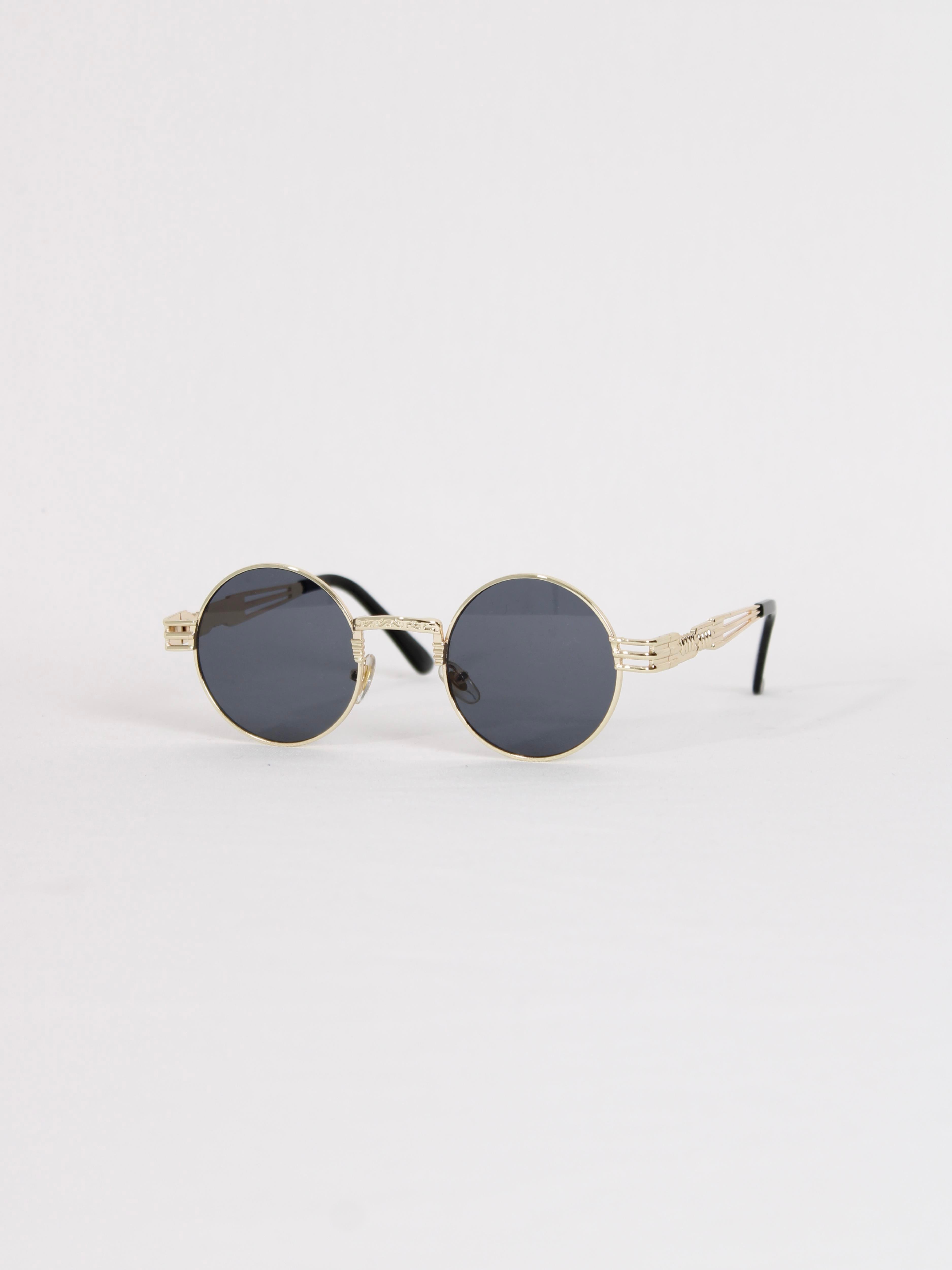 Unisex Orbiton Gold Çerçeve Siyah Güneş Gözlüğü