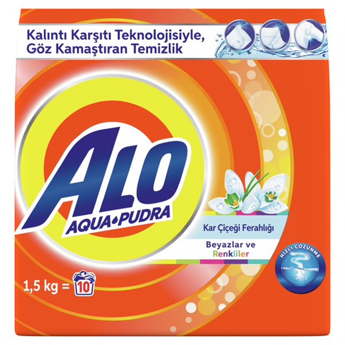 Alo 1,5 kg Toz Çamaşır Deterjanı Beyaz ve Renkiller İçin
