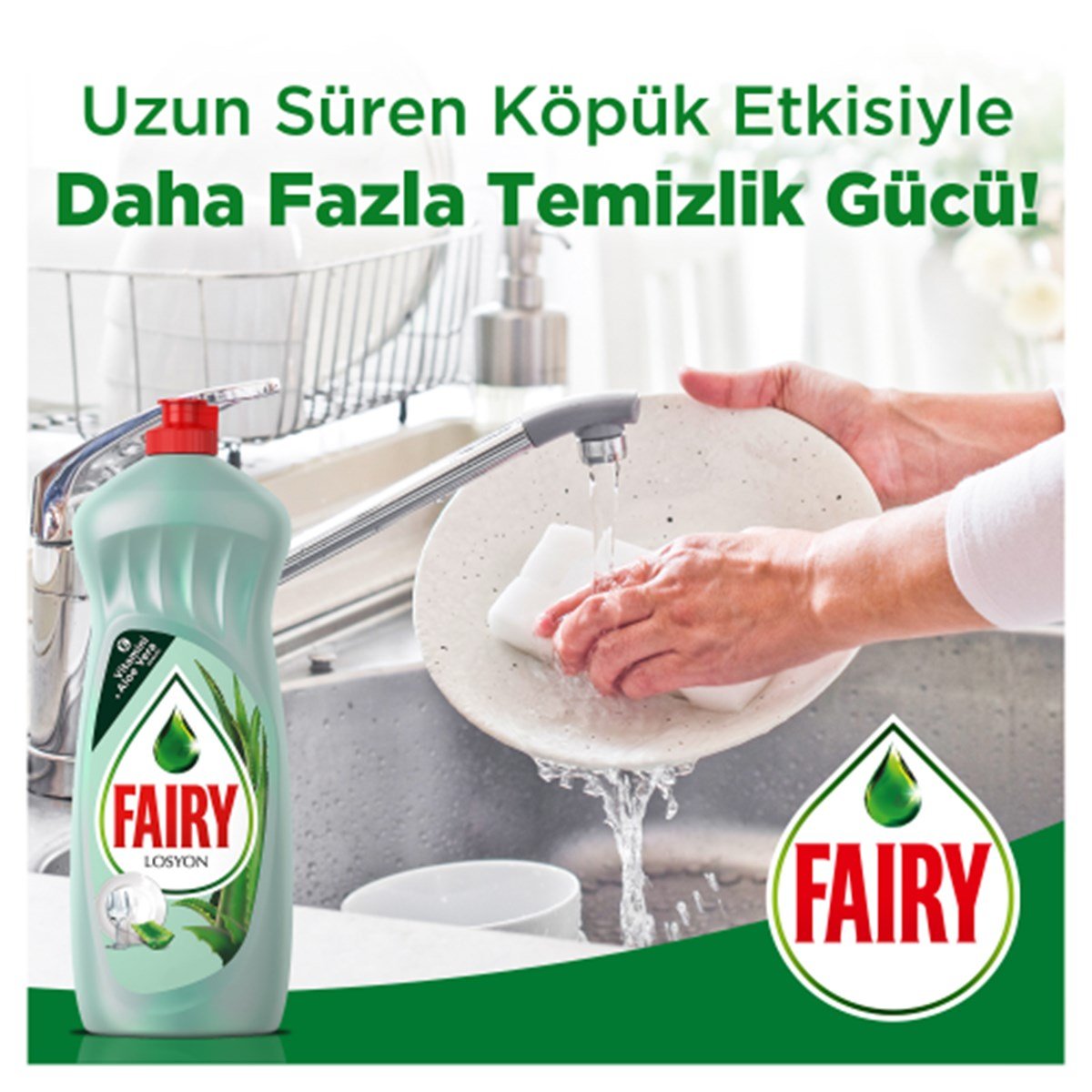 Fairy 650 ml Sıvı Bulaşık Deterjanı Elma 