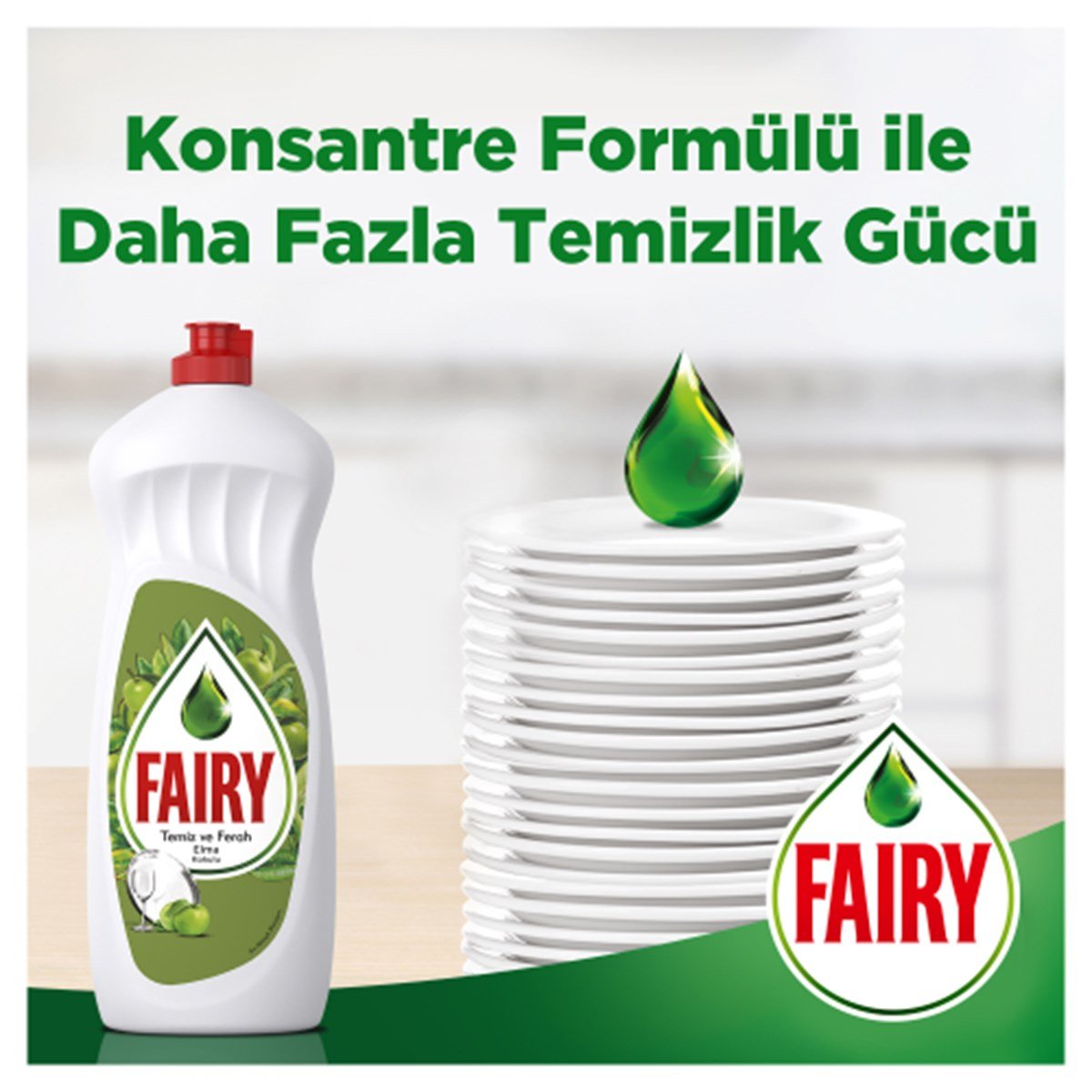 Fairy 650 ml Sıvı Bulaşık Deterjanı Elma 