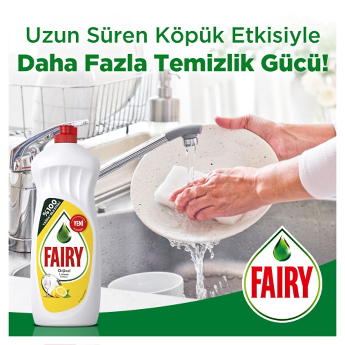 Fairy 650 ml Sıvı Bulaşık Deterjanı Limon