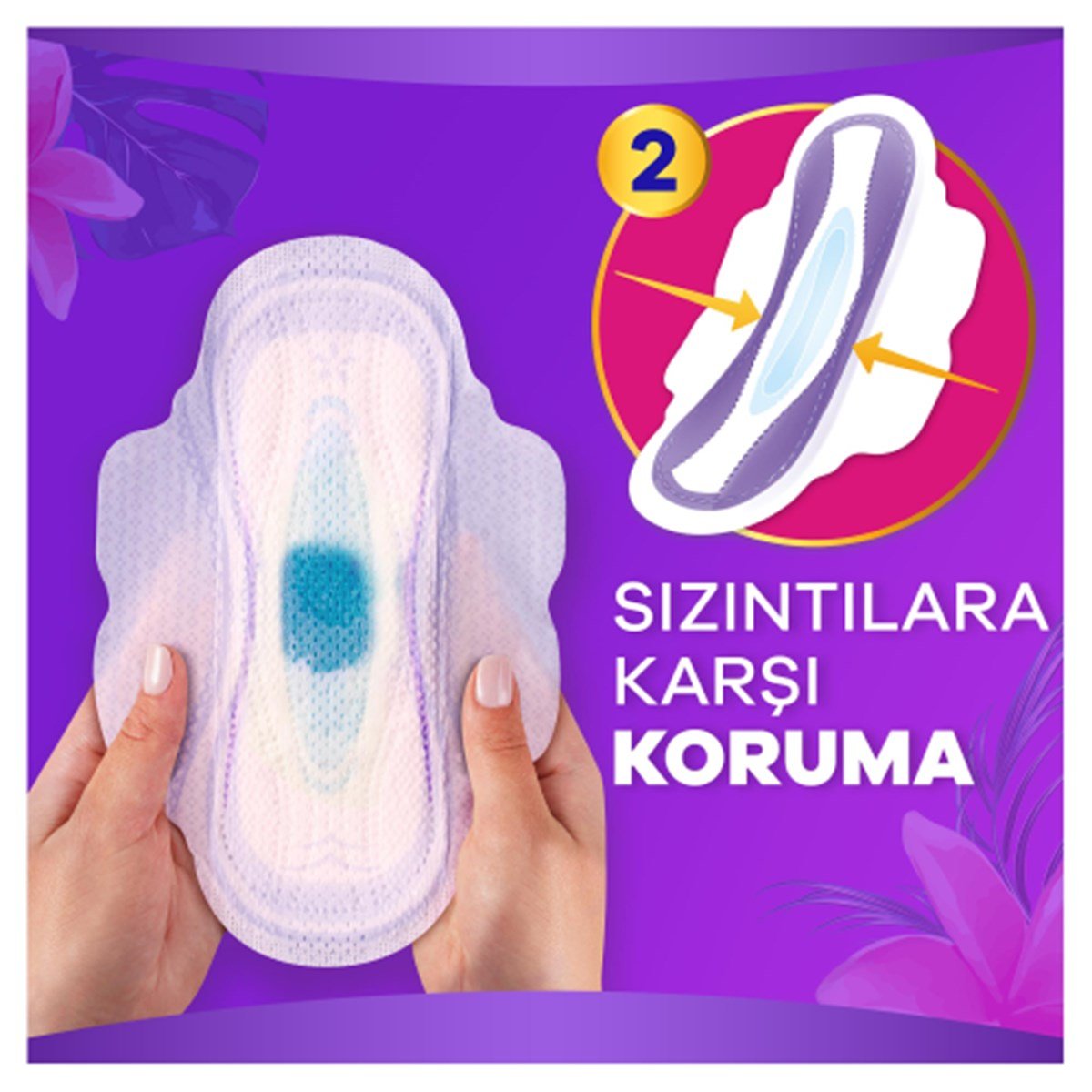 Orkid Platinum Hijyenik Ped Gece Extra Tekli Paket 6 Ped