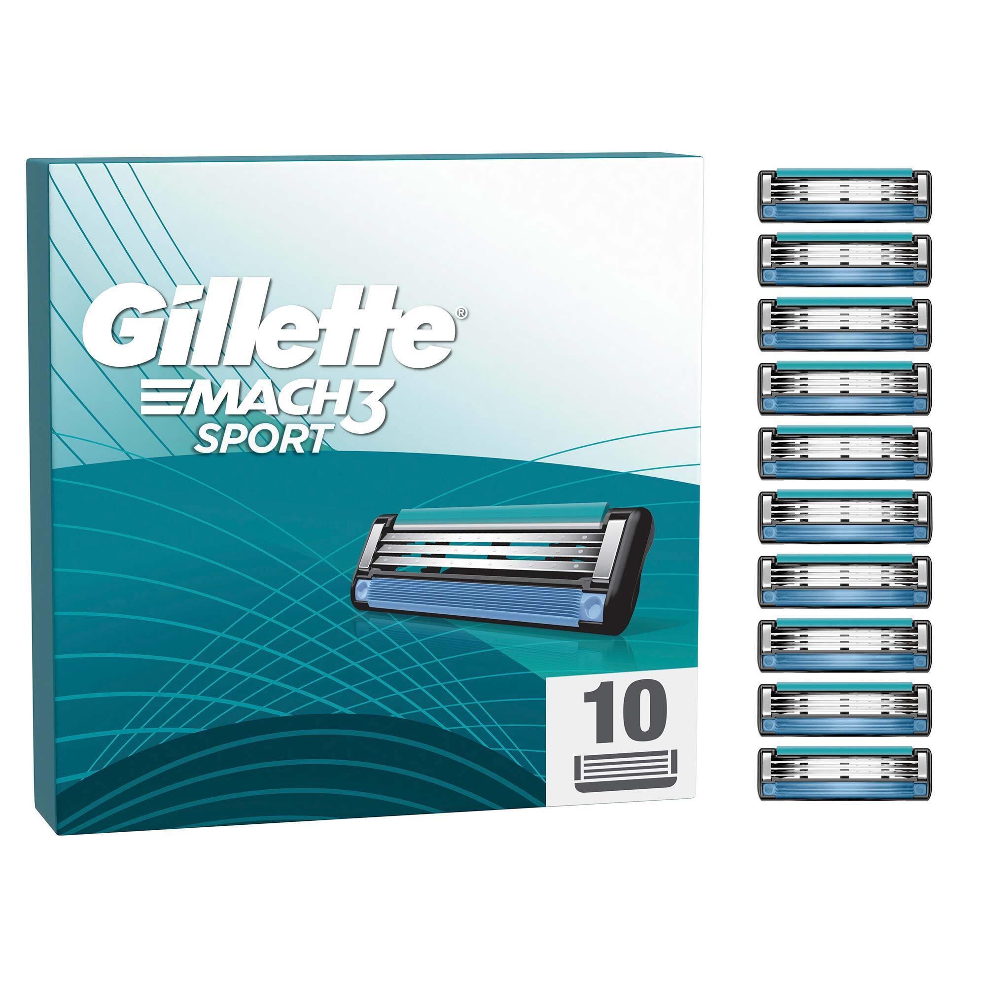  Gillette Mach3 Sport Tıraş Bıçağı Yedek 10'lu