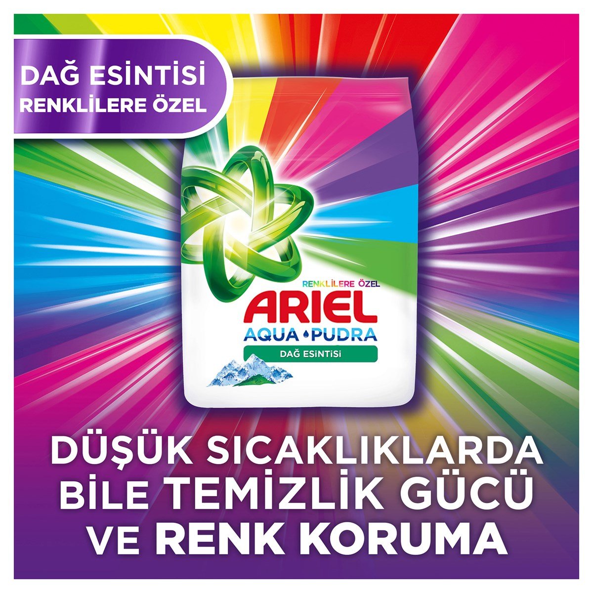 Ariel 1,5 kg Toz Çamaşır Deterjanı Parlak Renkler
