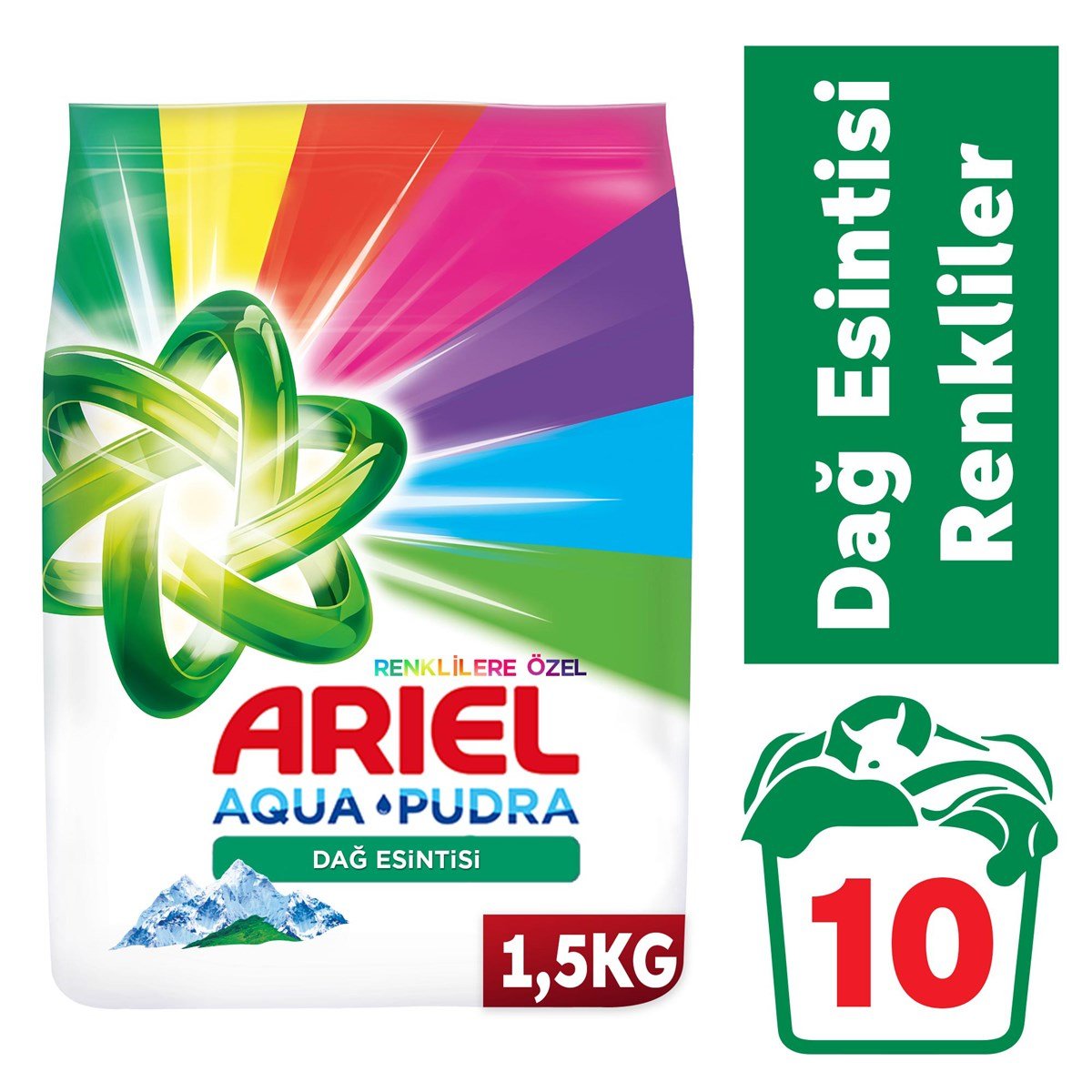 Ariel 1,5 kg Toz Çamaşır Deterjanı Parlak Renkler