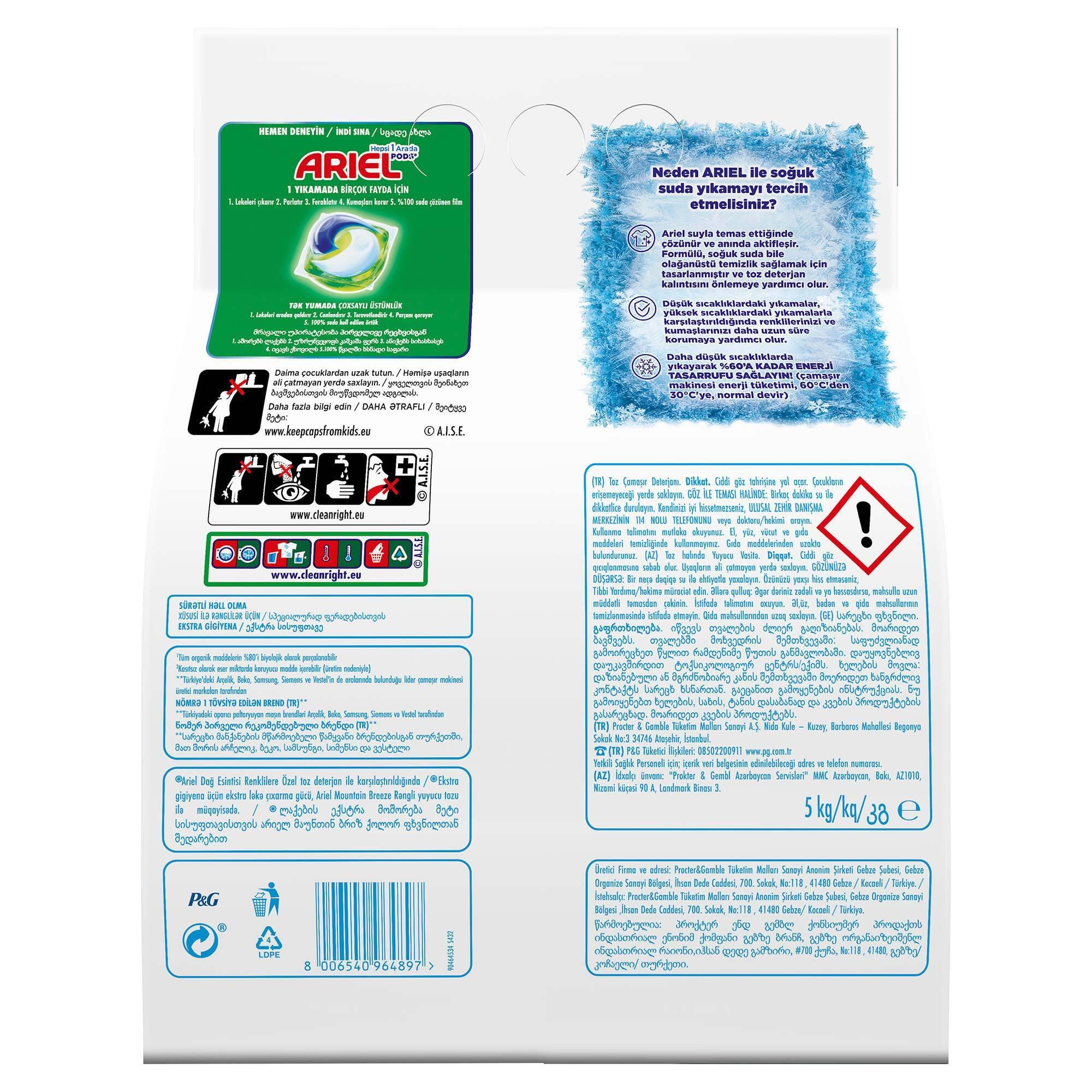 ARL OXI HİJYEN RENKLİLERE ÖZEL 5KG 