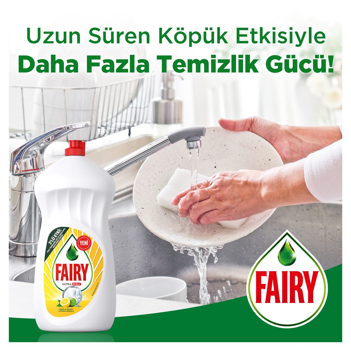 Fairy 1500 ml Sıvı Bulaşık Deterjanı Limon 