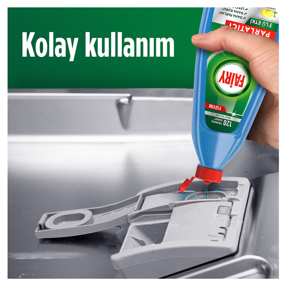 Fairy 3'lü Etki Bulaşık Makinesi Parlatıcısı 360 ml Limon