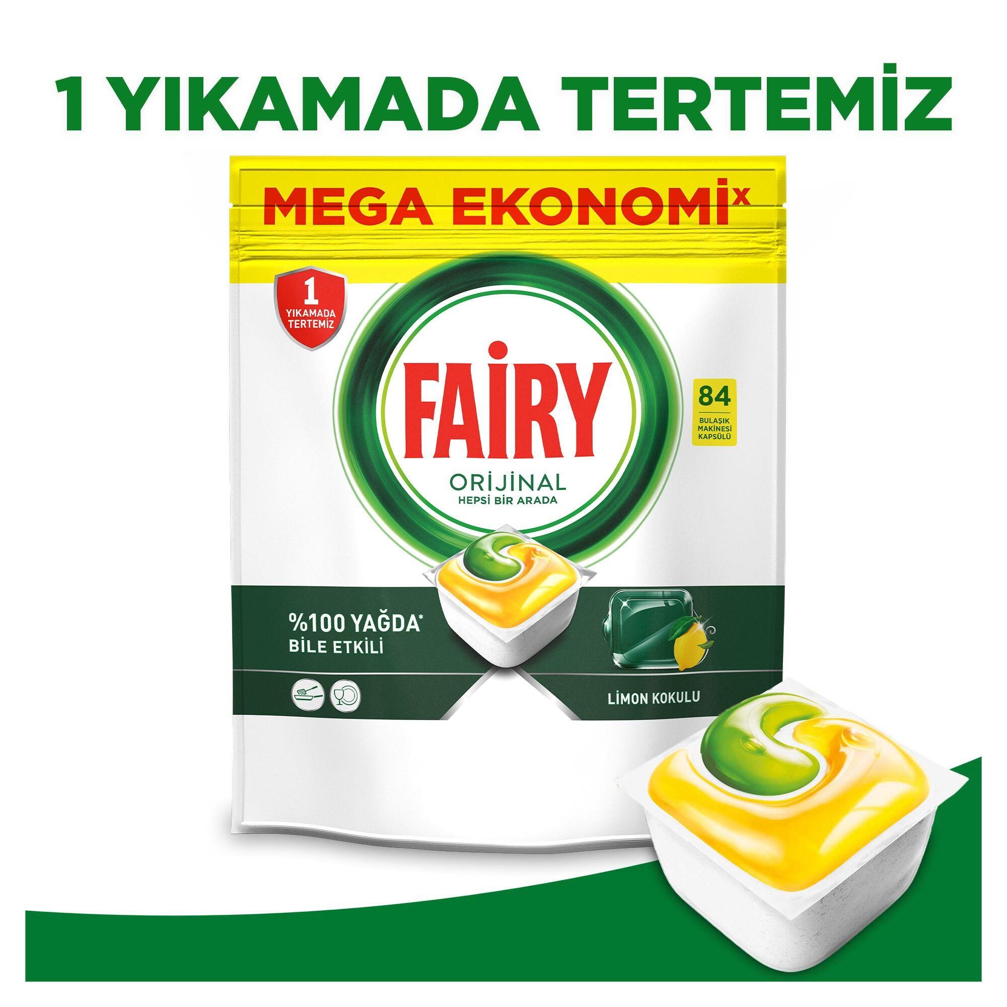 Fairy Limonlu Bulaşık Makinesi Tablet Deterjan 84lü