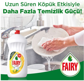 Fairy Multibay Limon Bulaşık Deterjanı 6 x 650 ML
