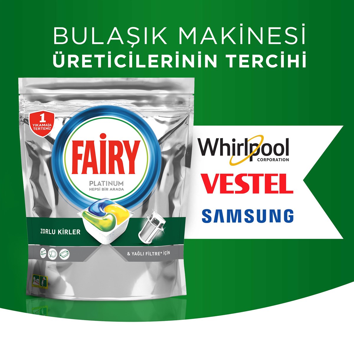 Fairy Platinum 60 Yıkama Bulaşık Makinesi Deterjanı Kapsülü Limon Kokulu