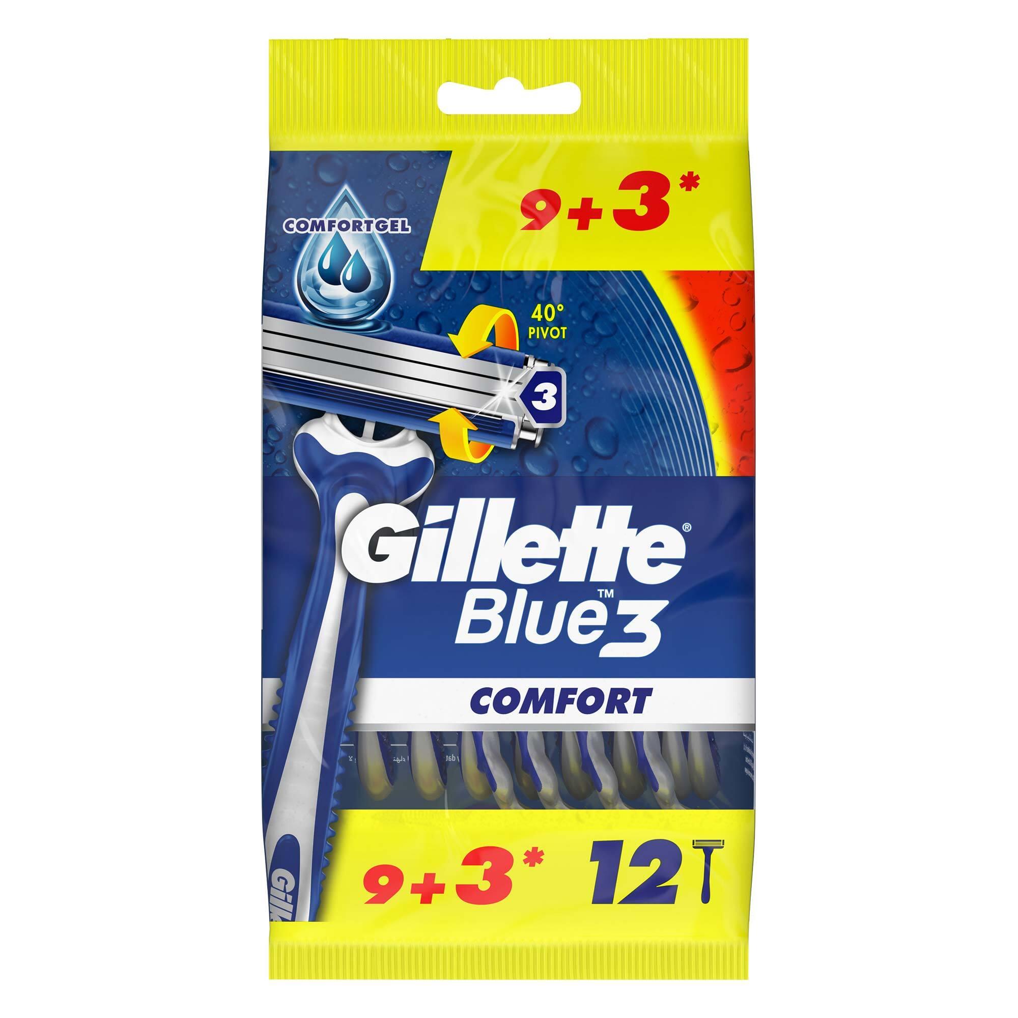 Gillette Blue3 Comfort Kullan At Tıraş Bıçağı 9+3 Adet 