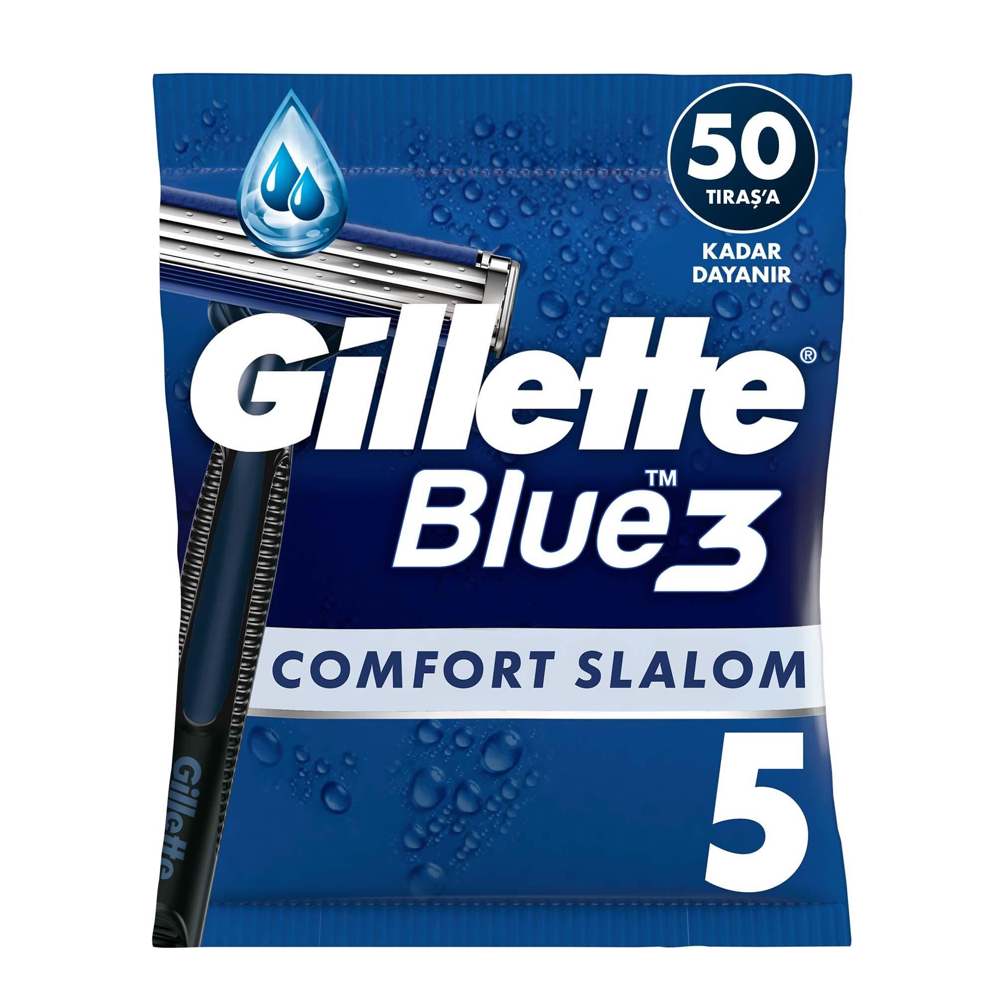 Gillette Blue3 Comfort Slalom Kullan At Tıraş Bıçağı 5'Li