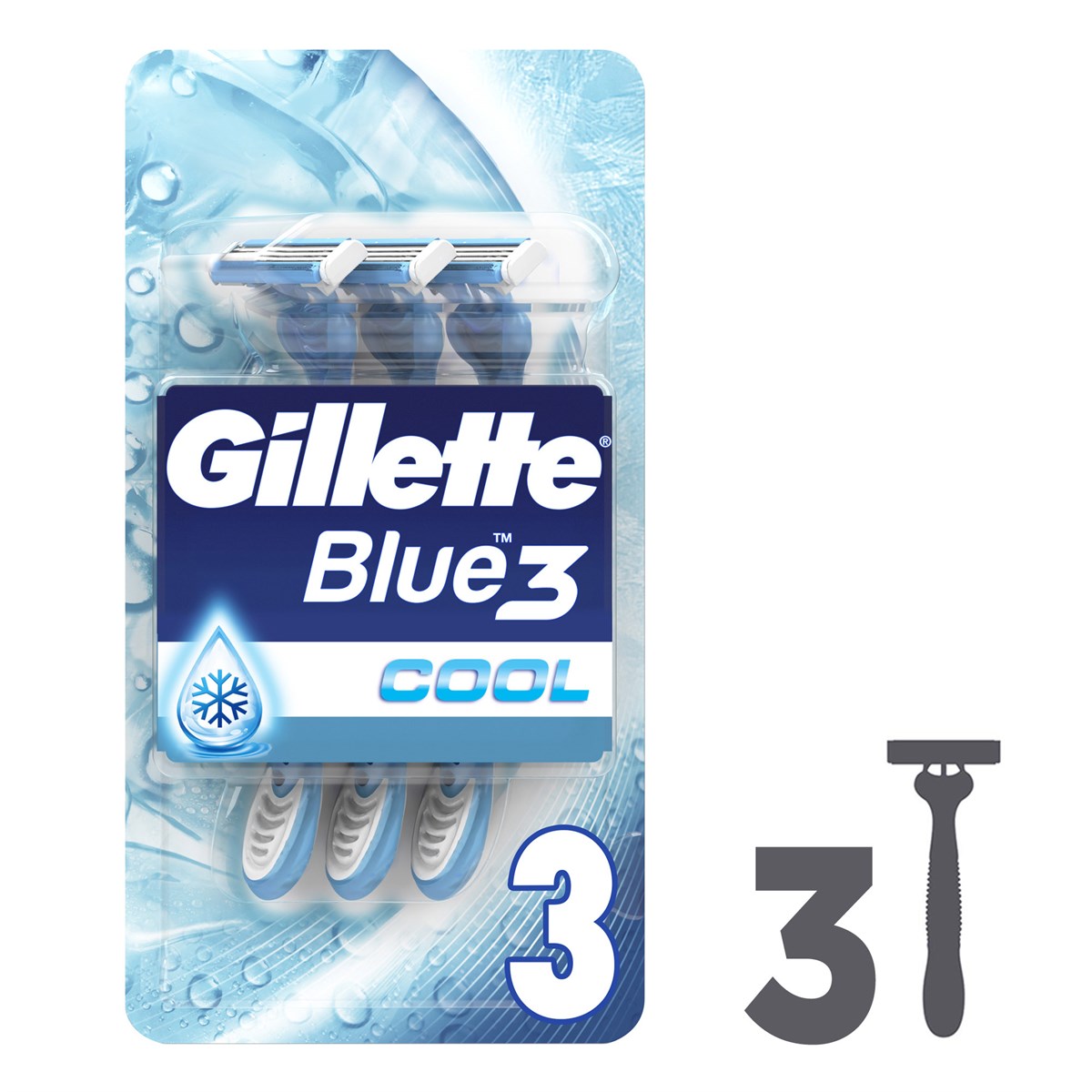 Gillette Blue3 Cool Kullan At Tıraş Bıçağı 3 Adet