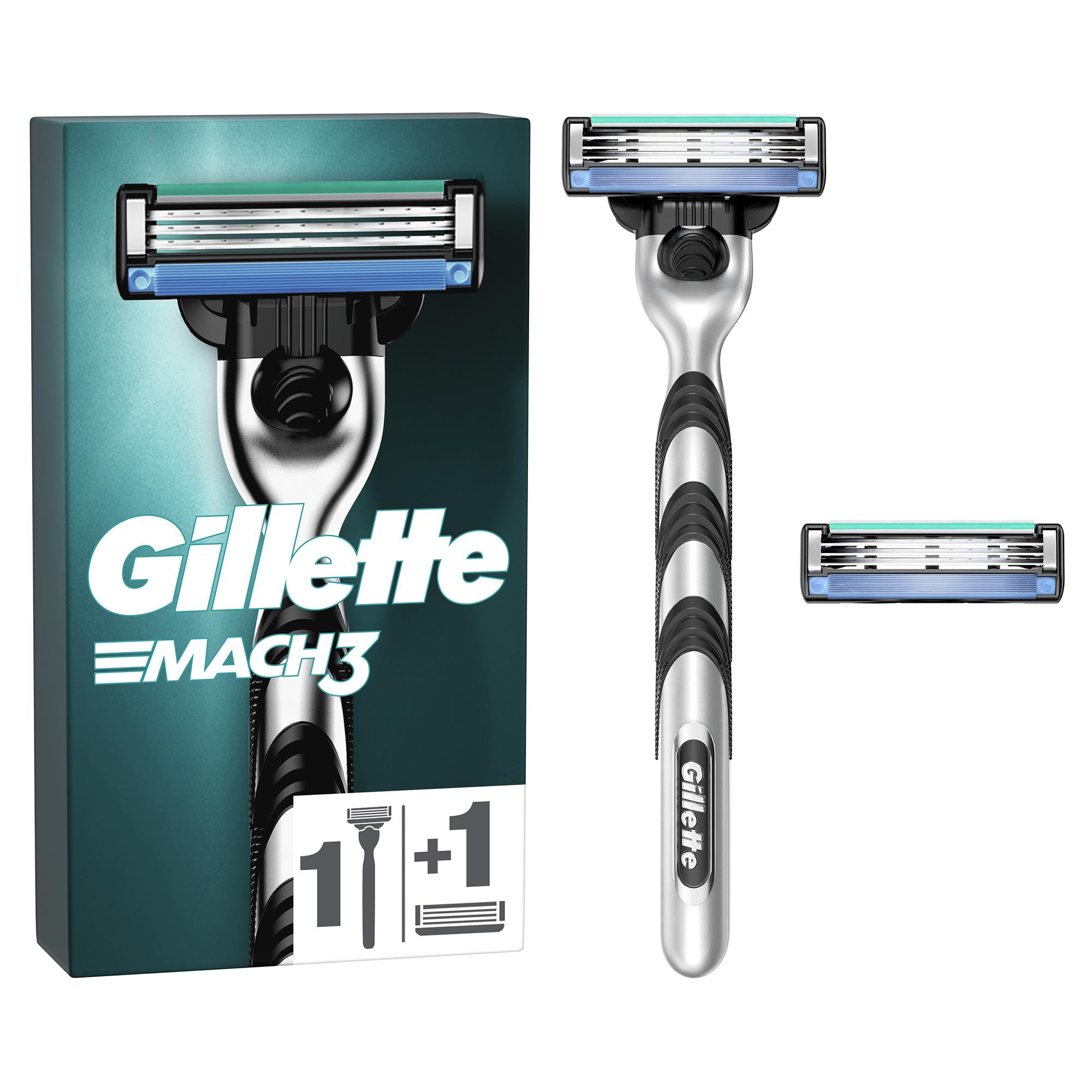 Gillette Mach3 Tıraş Makinesi Gövde + 2 Başlık