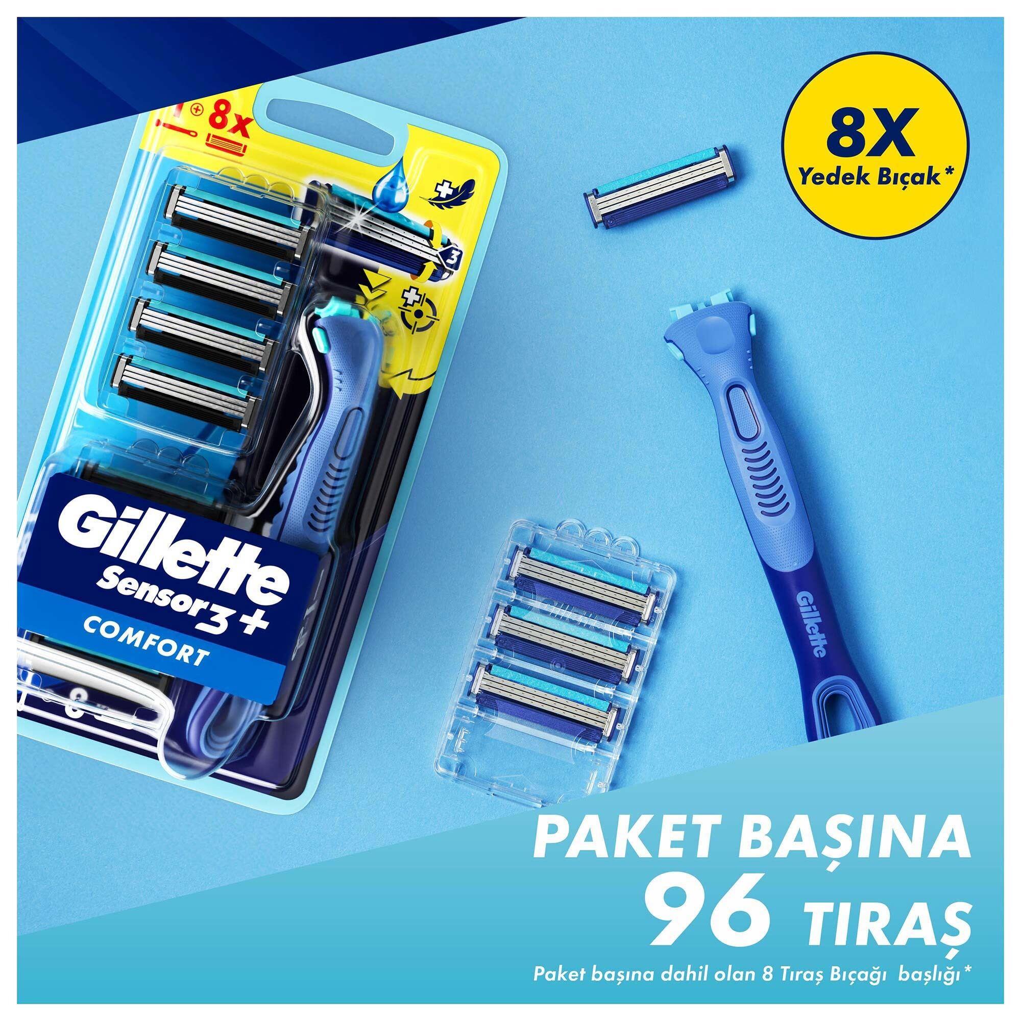 Gillette Sensor 3 Plus Comfort Makine H+8