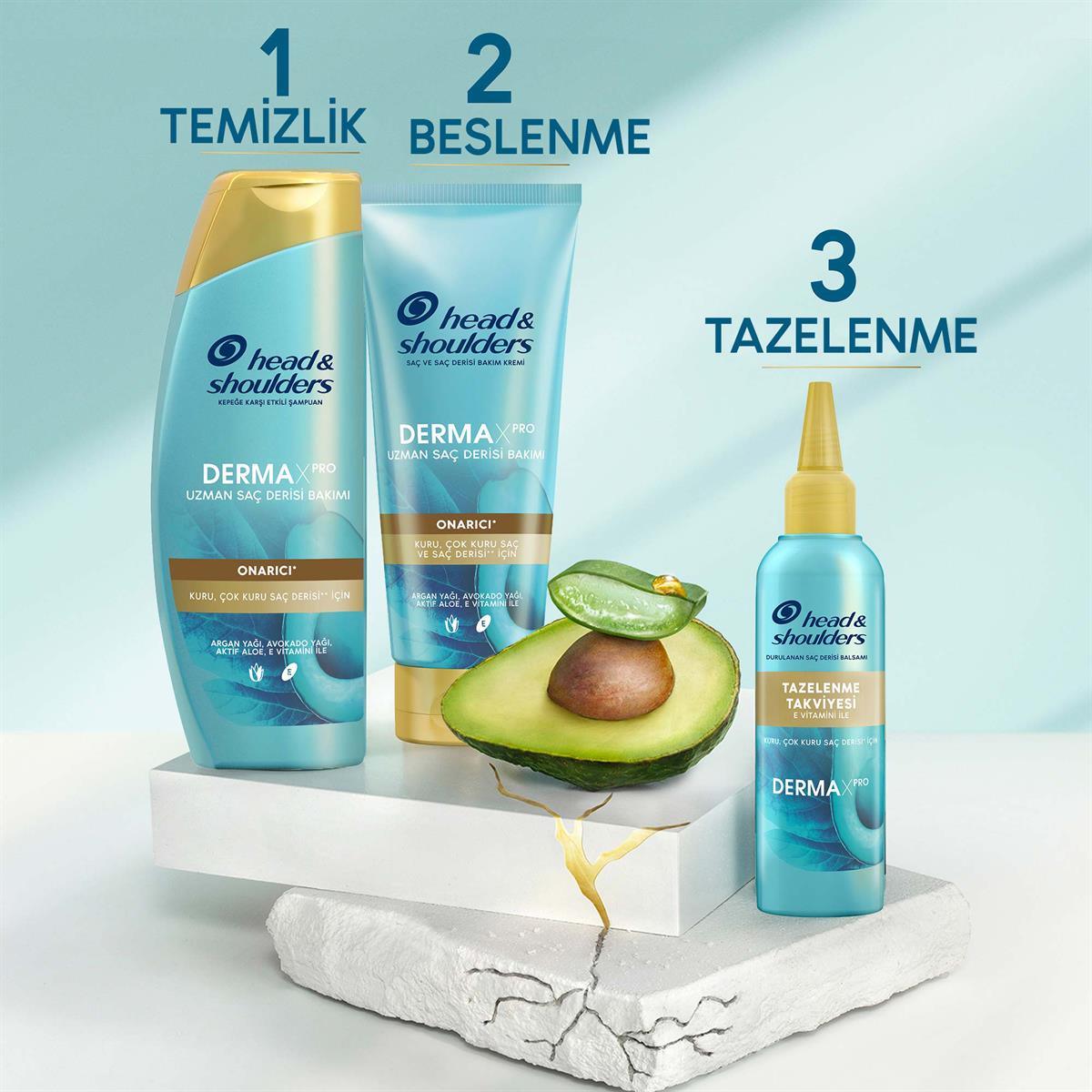 Head & Shoulders DERMAXPRO Onarıcı Saç ve Saç Derisi Bakım Kremi 220 ml 