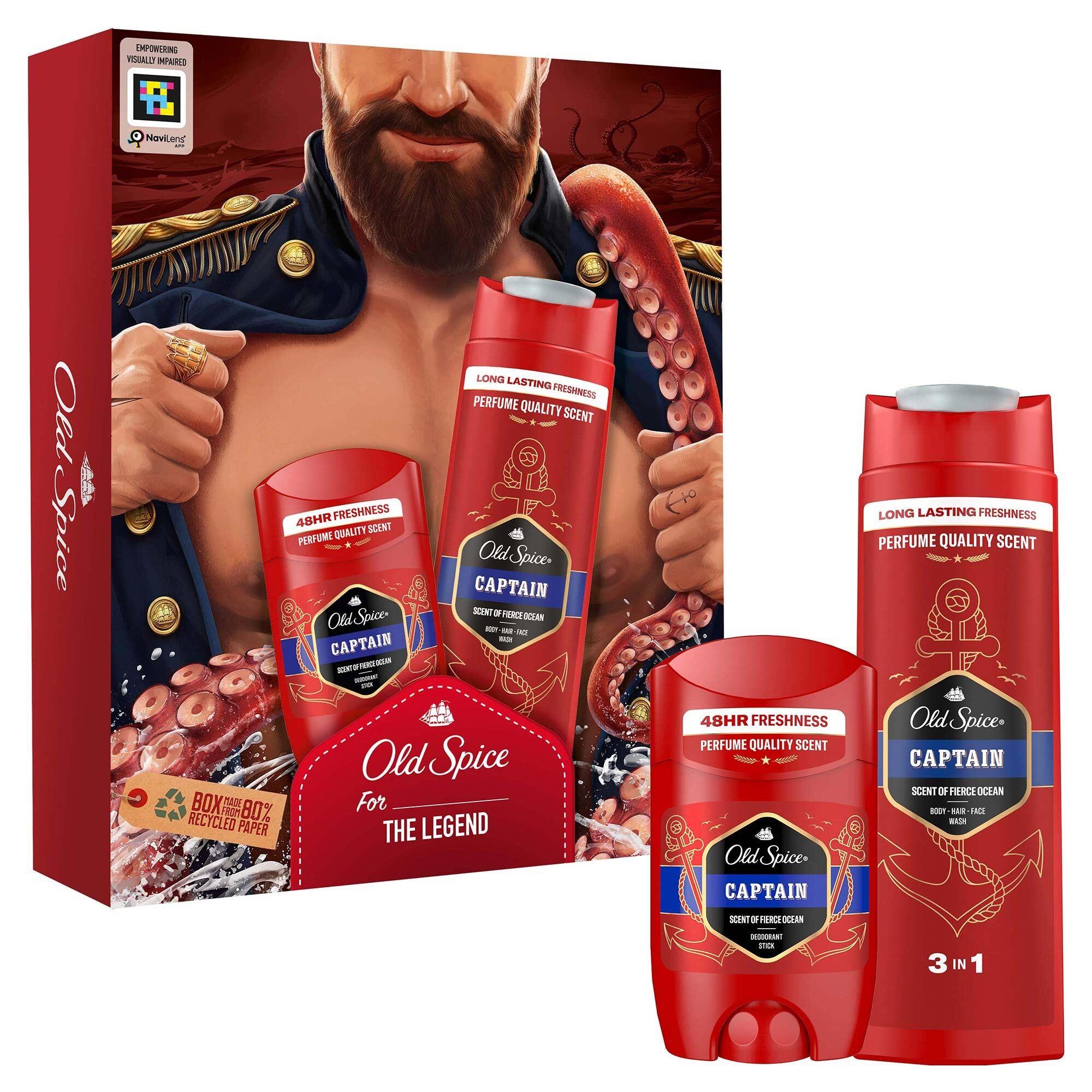 Old Spice Captain Deo Stick 50 ML + Duş Jeli 250 ML Set