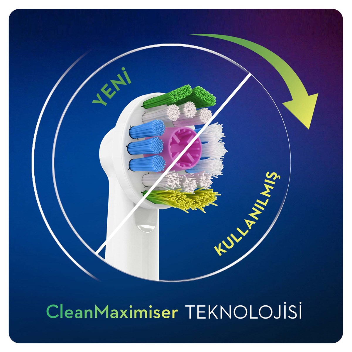 Oral-B 3 Boyutlu Beyazlık Şarjlı Diş Fırçası Yedek Başlığı 4 lü