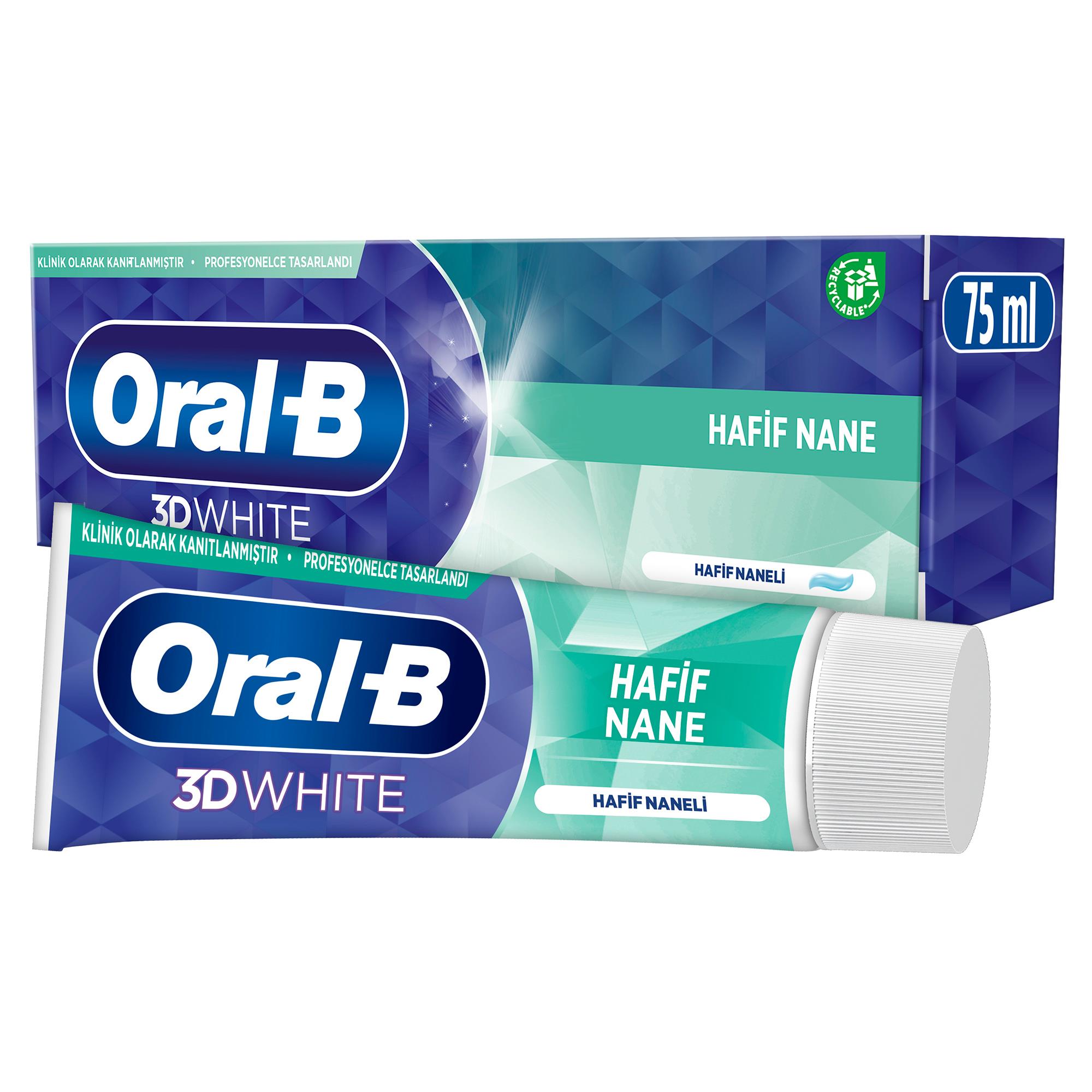 Oral B Diş Macunu Pro 3D White Hafif Nane 75 ml