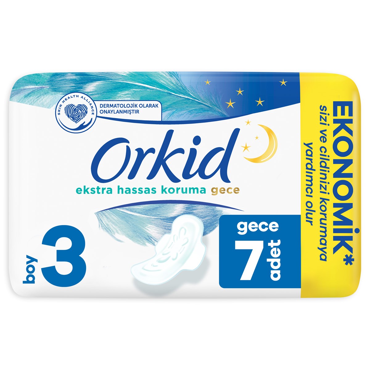 Orkid Extra Hassas Koruma 7 Adet Gece