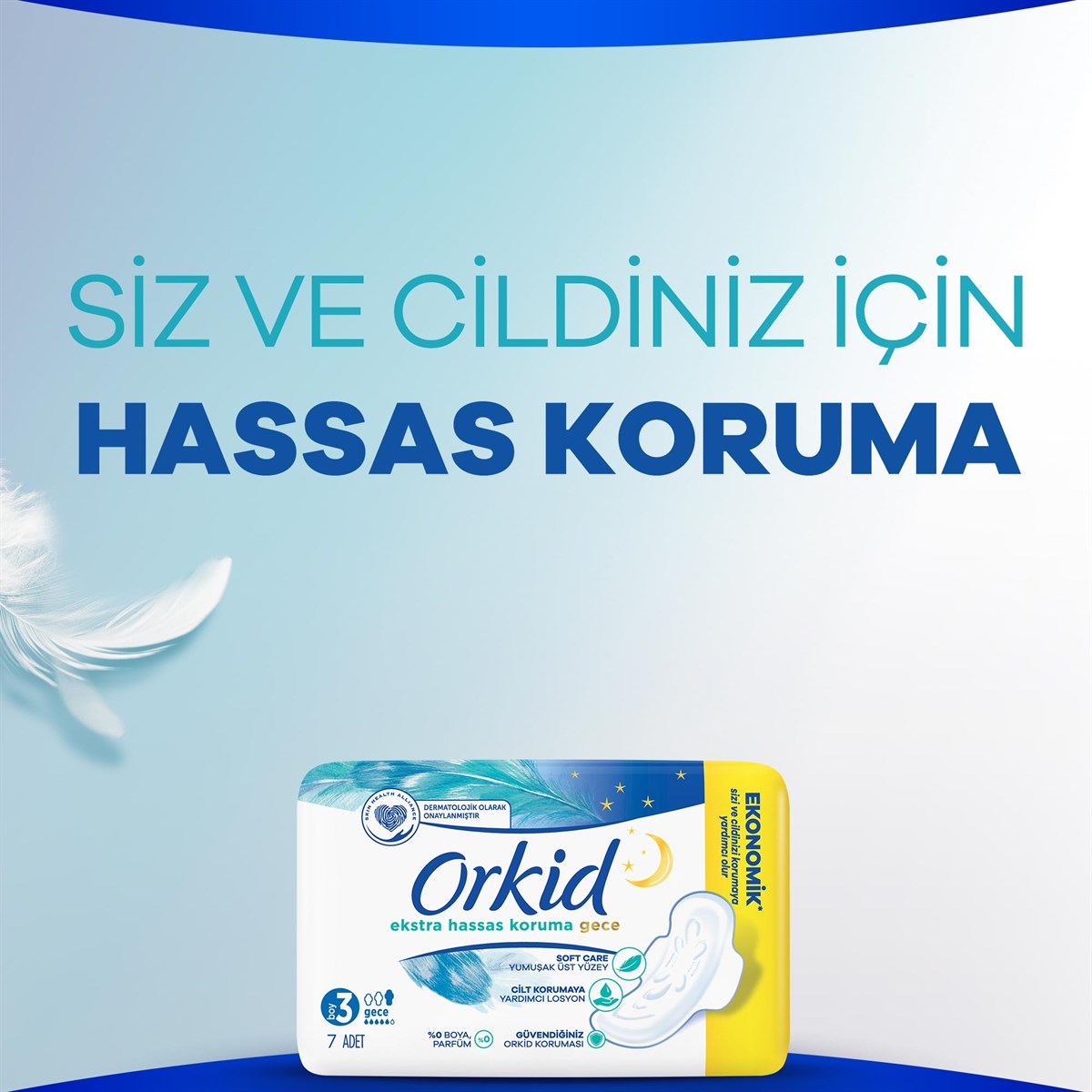 Orkid Extra Hassas Koruma 7 Adet Gece