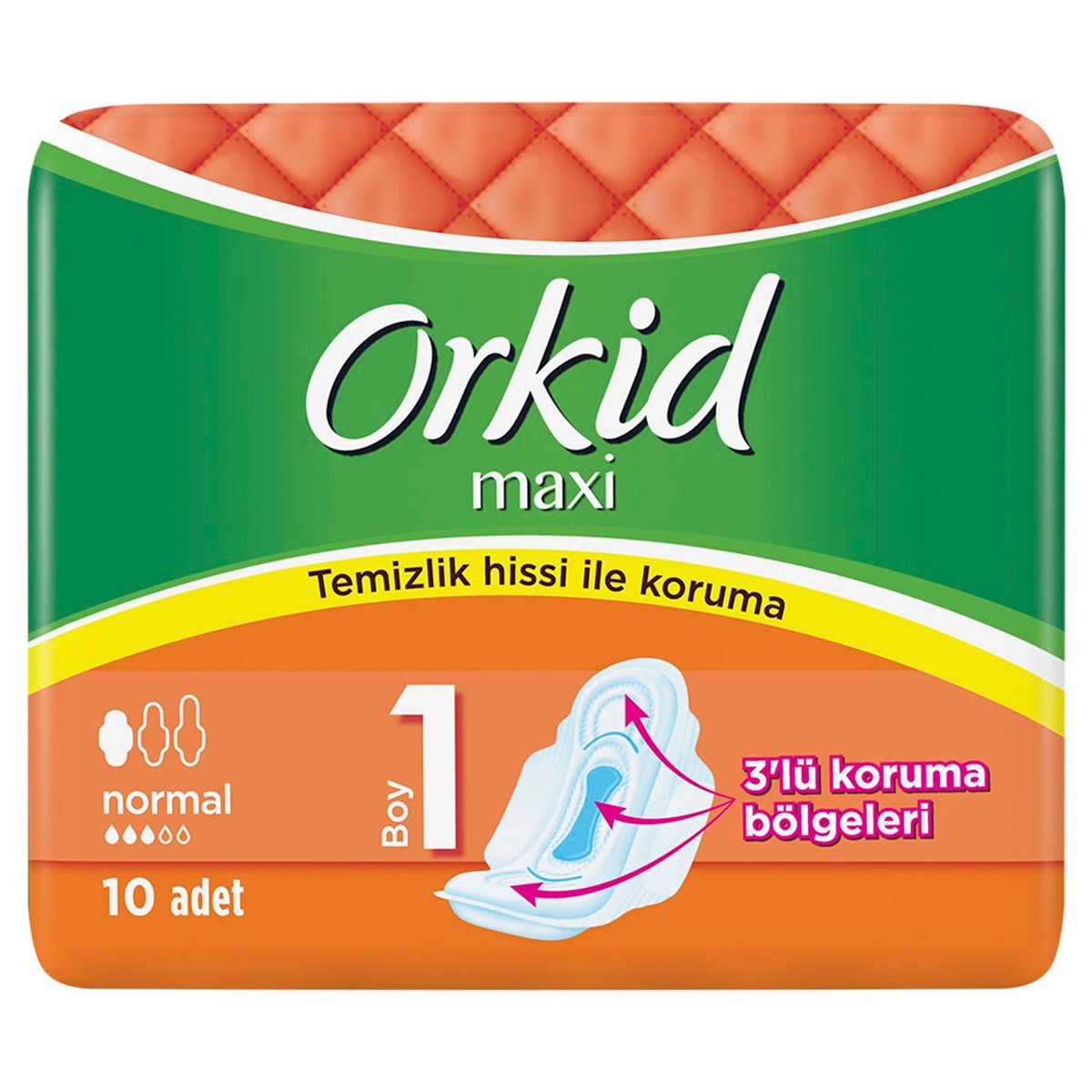 Orkid Maxi Normal (Boy 1) Hijyenik Ped 10 Adet