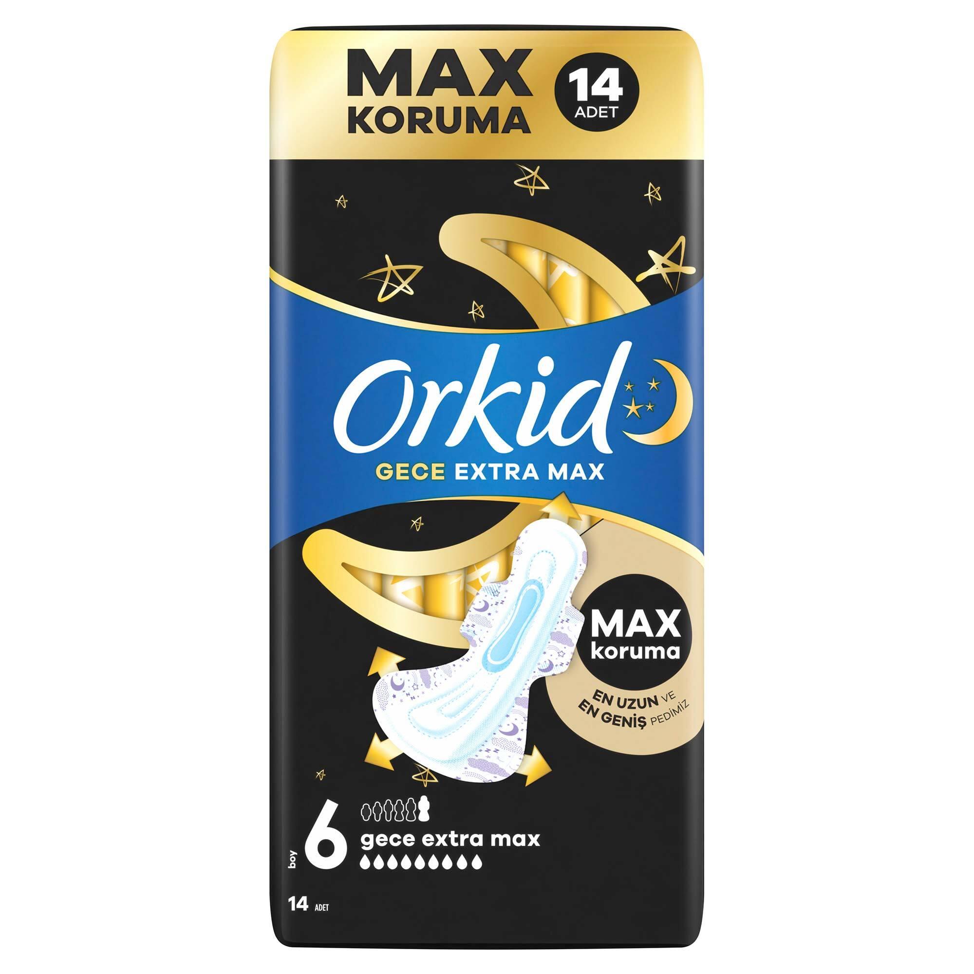 Orkid Ultra Extra 6 Boy Extra Gece Max 14 Adet