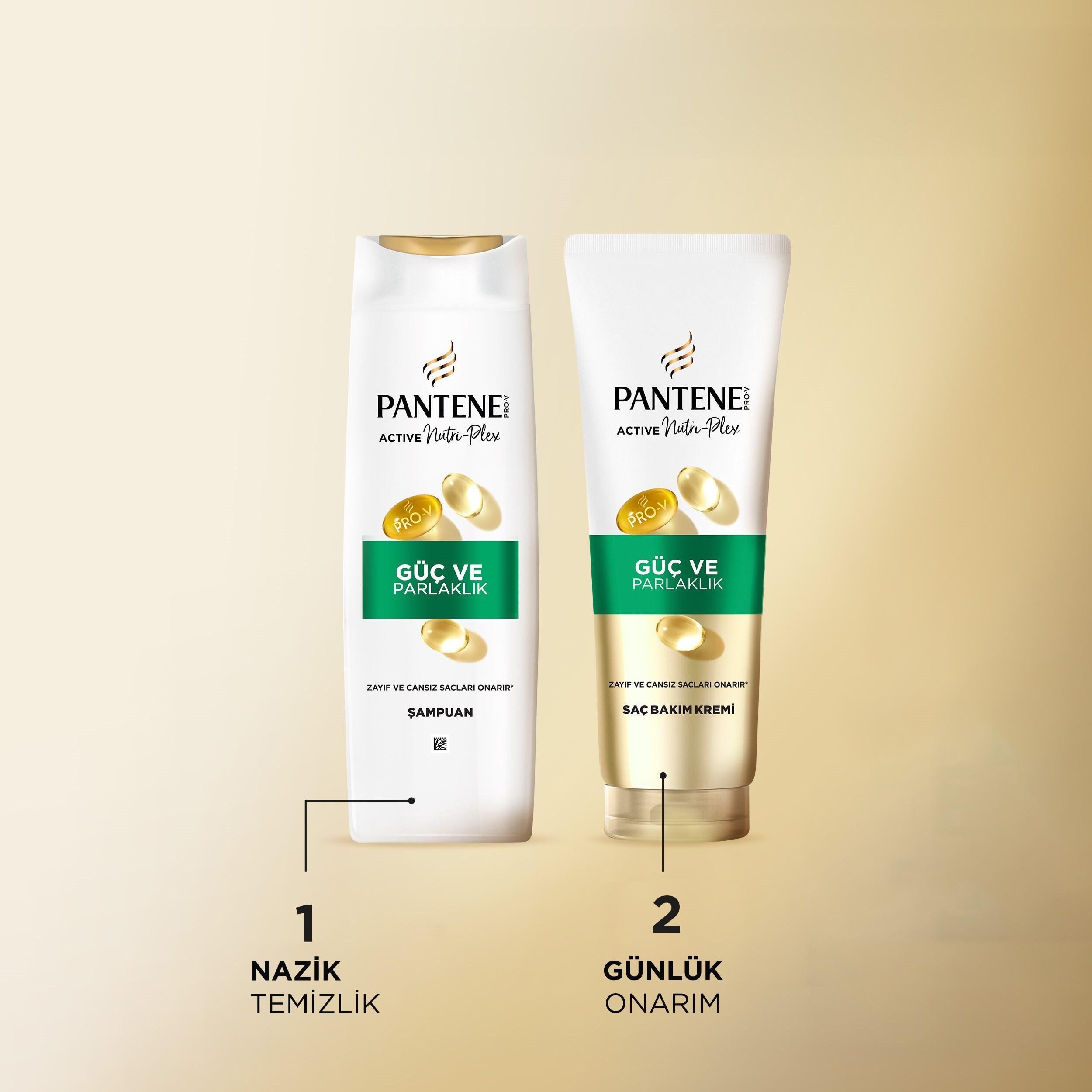 Pantene Saç Kremi Güçlü & Parlak Doğal Sentez 275 ML