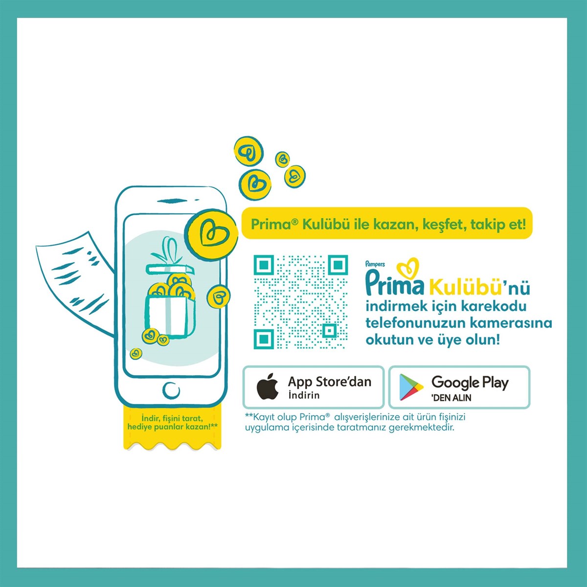 Prima Bebek Bezi Aktif Bebek 4 Beden 30lu Standart Paket