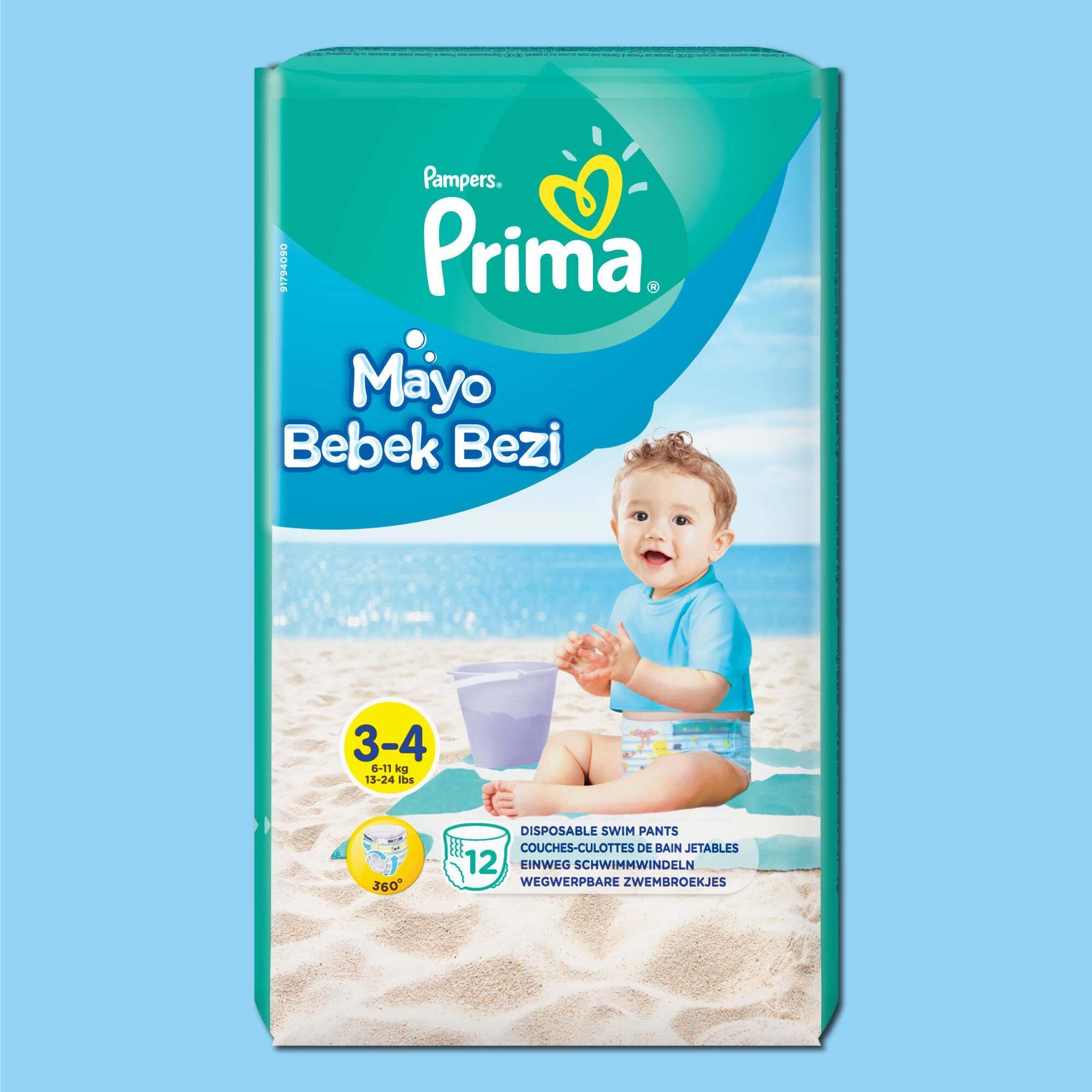 Prima Mayo Bebek Bezi 3 Beden 12 Adet Midi Tekli Paket